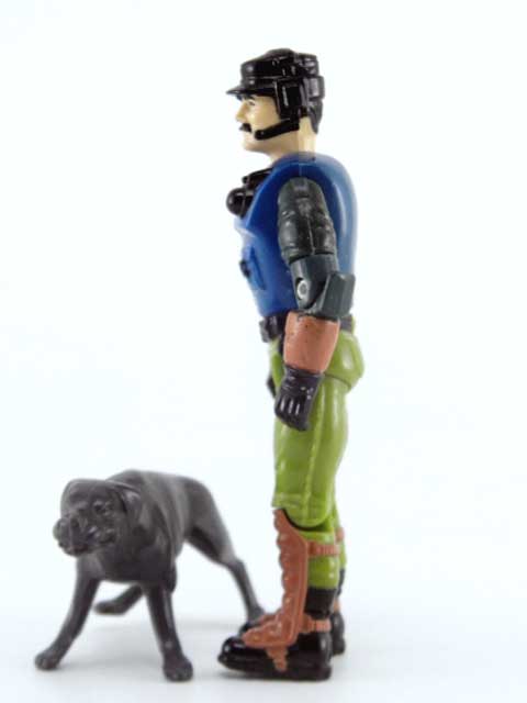 GI Joe DEF Mutt & Junkyard V3 black DOG action figure accessory part vtg 1992 